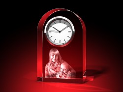 VORLAGE - Uhr, Glas rund – GLASFOTO.COM